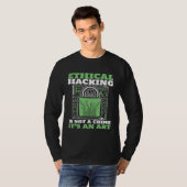 T-shirt Ethical Hacking Not A Crime Ethical Hacking White  (Devant entier)