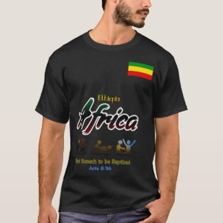 T-shirt Éthiopie Afrique Baptême le plus tôt