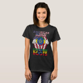 T-shirt Éthiopie Éthiopiens Afrique Drapeau Fier ADN Améri (Devant entier)