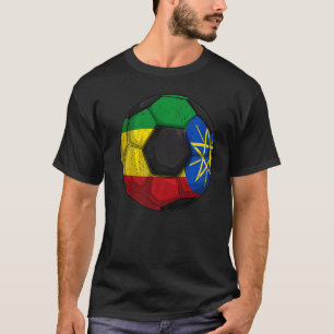 T-shirt Ethiopie Football Ethiopie Drapeau garçons Ethiopi