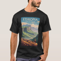Ethiopie Shepard Herd Travel Art Vintage