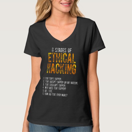T-shirt Éthique Hacker Cybersécurité It Pen Tester 3 (Devant)