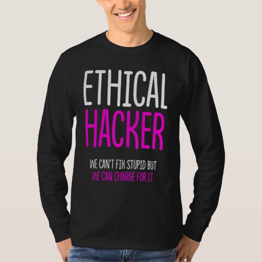 T-shirt Éthique Hacker Cybersécurité It Pen Tester 3 (Devant)