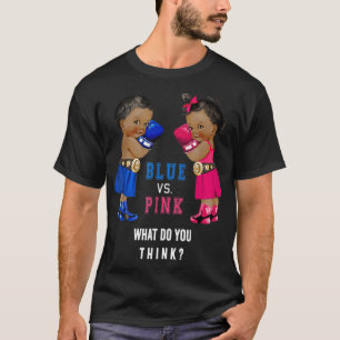 T-shirt Ethnic Blue vs Pink Boxing Babies Genre Révéler T-