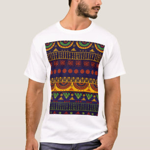 T-shirt Ethno Tribal : Conception Motif transparente.
