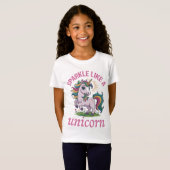T-Shirt Étincelle comme une licorne (Devant entier)