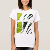 T-shirt Étincelle d'impression verte (Devant)