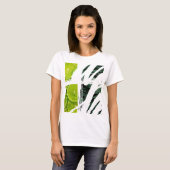T-shirt Étincelle d'impression verte (Devant entier)