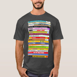 T-shirt Étincelle La Stack De CD Rétro Singles