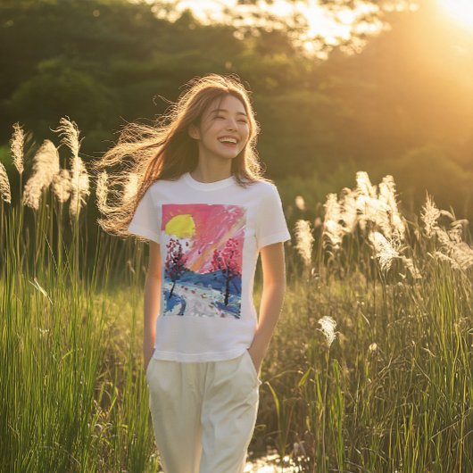 T-shirt Étincelles du coucher de soleil