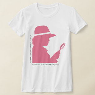T-shirt Étiquette alimentaire amusant Quip Blush Rose Silh