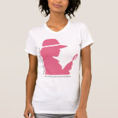T-shirt Étiquette alimentaire amusant Quip Blush Rose Silh (Devant)