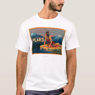 T-shirt Étiquette courant de caisse de poire