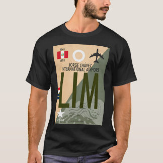 T-shirt Étiquette de bagage de l'aéroport international Jo