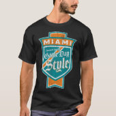T-Shirt Étiquette de bière de Miami-Dade - comté d (Devant)
