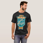 T-Shirt Étiquette de bière de Miami-Dade - comté d (Devant entier)