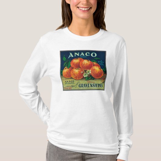 T-shirt Étiquette de caisse d'Anaco Apple (Devant)