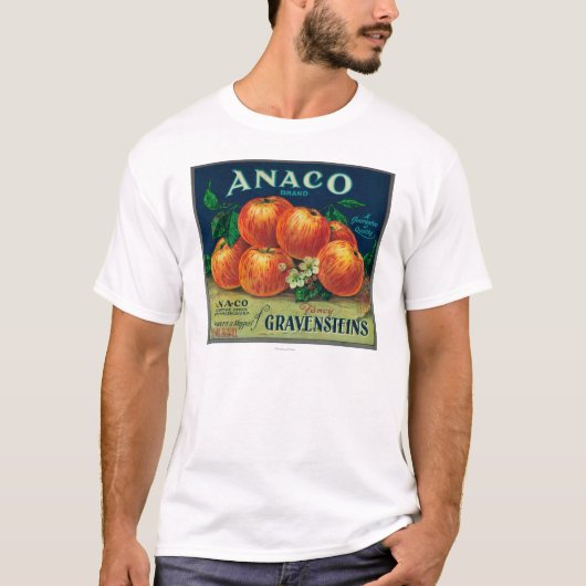 T-shirt Étiquette de caisse d'Anaco Apple (Devant)
