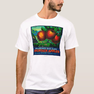 T-shirt Étiquette de caisse d'Apple de gorge du chêne de