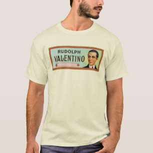 T-shirt Étiquette de cigare personnalisé Rudolph Valenti