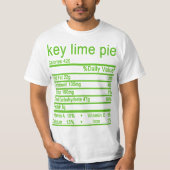 T-shirt Étiquette de la valeur nutritive (Devant)