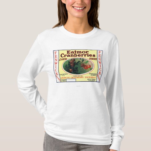 T-shirt Étiquette de marque de canneberges de Fenwick (Devant)