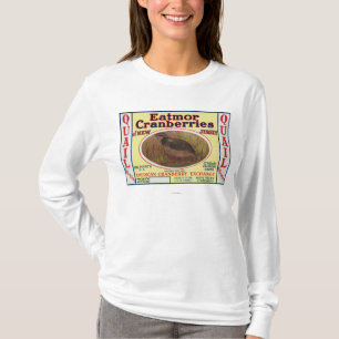T-shirt Étiquette de marque de canneberges d'Eatmor de