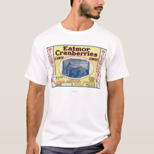 T-shirt Étiquette de marque de canneberges d'Eatmor de