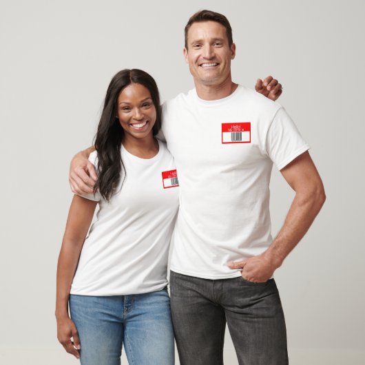 T-shirt Étiquette de nom codé (Unisexe)