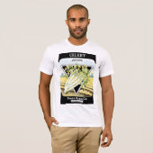 T-shirt Étiquette de paquets de graines de la cave (Devant entier)