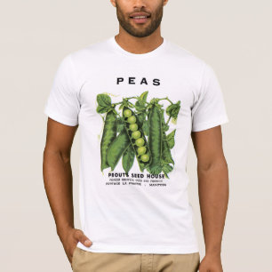 T-shirt Étiquette de paquets de graines de pois