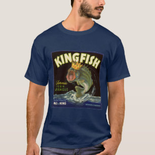 T-shirt Étiquette de produit en conserve vintage, asperges