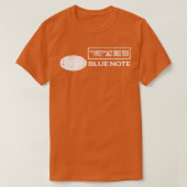 T-shirt Étiquette d'enregistrement de note bleue (Design devant)