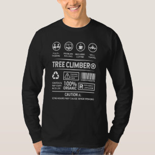 T-shirt Étiquette du package Tree Escalade Arborist Tree C