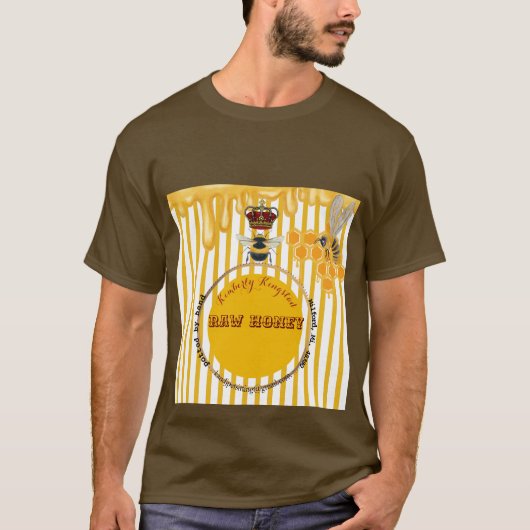 T-shirt étiquette miel (Devant)