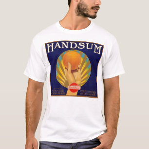 T-shirt étiquette orange Handsum de caisse des années 19