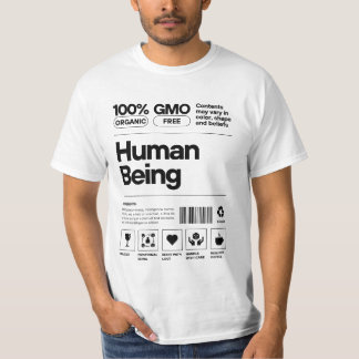 T-shirt Étiquette pour être humain amusant - bio,