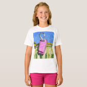 T-shirt Étiquette Rose (Devant entier)