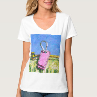 T-shirt Étiquette rose