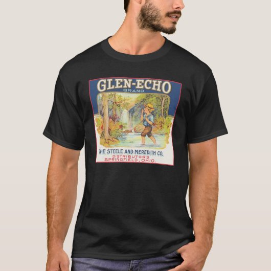 T-shirt Étiquette Vintage Glen-Echo (Devant)