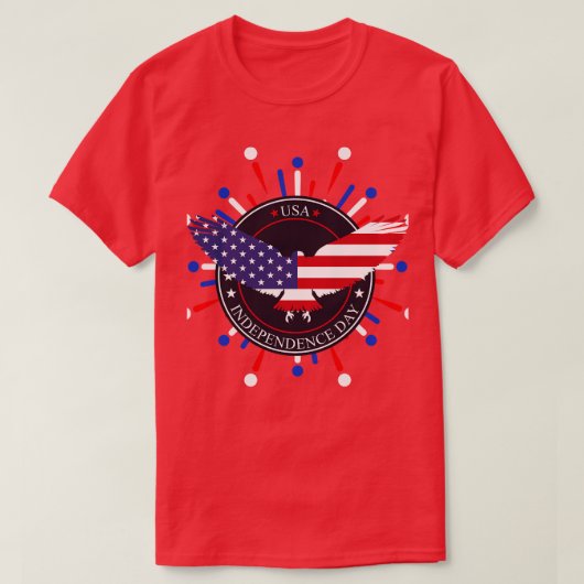 T-shirt Étoffer High USA (Design devant)