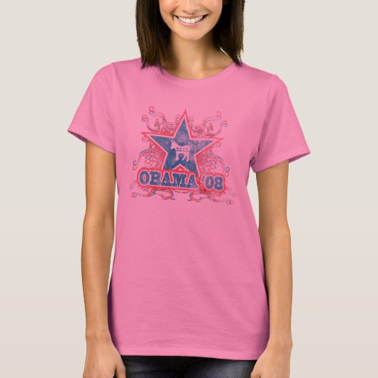 T-shirt Étoile '08 d'Obama (Devant)