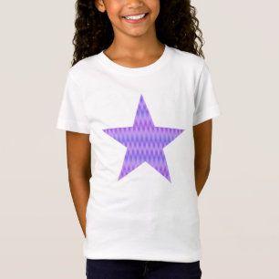 T-Shirt Etoile à motifs soyeux - orchidée
