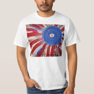 T-shirt "Étoile-a orné Sun de paillettes" par l'artiste