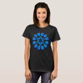 T-shirt Étoile Bleue De David Hanoukka (Devant entier)
