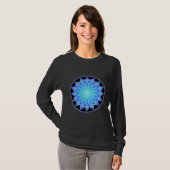 T-shirt Étoile bleue (sur le noir) (Devant entier)