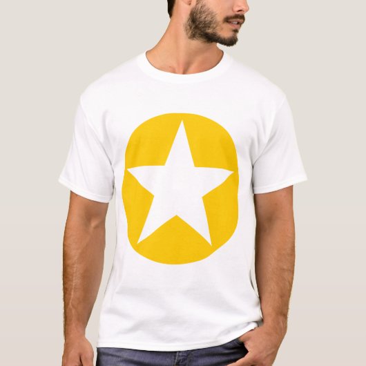 T-shirt Etoile cerclée - Ambre (Devant)