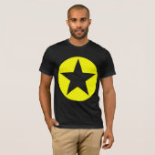 T-shirt Étoile cerclée - Jaune (Devant entier)