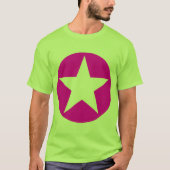 T-shirt Etoile cerclée - Magenta (Devant)