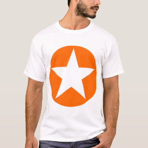 T-shirt Etoile cerclée - Orange